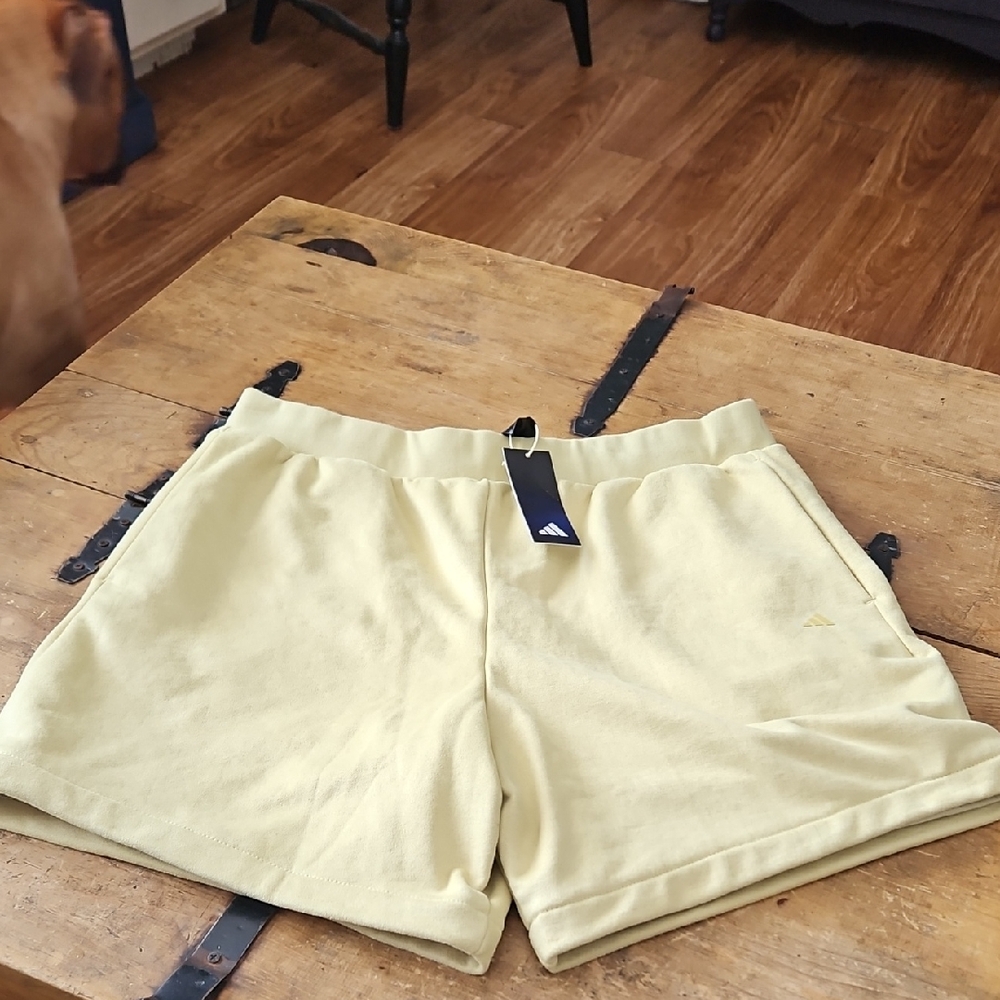 adidas Yellow Athletic Shorts